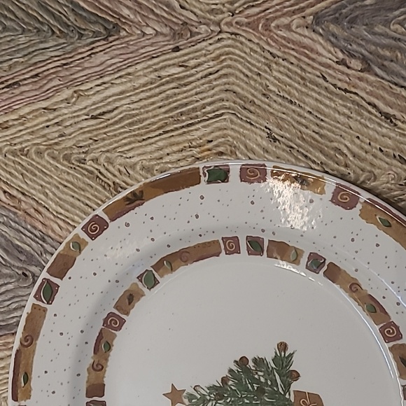 VINTAGE PIER 1 "NATURAL CHRISTMAS" ENGLAND ANGLETERRE DINNER PLATES - Picture 8 of 11